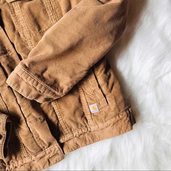 SOLD Carhartt Sherpa Corduroy Southold Jacket med - Picture 9 of 9